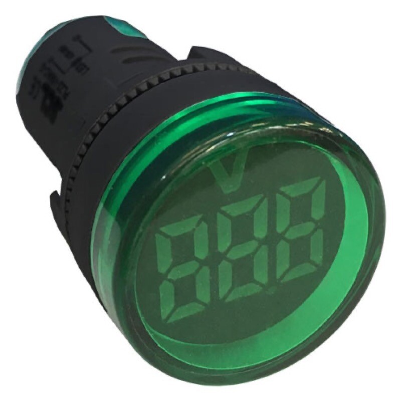 PL22-VMAC-G SCL PL22-VM Series 22.5mm Voltmeter 50-380V AC Green IP65