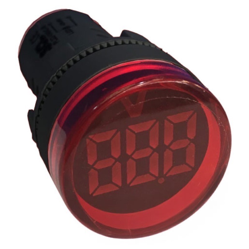 PL22-VMAC-R SCL PL22-VM Series 22.5mm Voltmeter 50-380V AC Red IP65