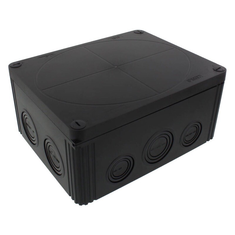10110739 WISKA COMBI 1610 LG Polycarbonate 200 x 160 x 94mmD Junction Box Black IP66 / IP67 Empty