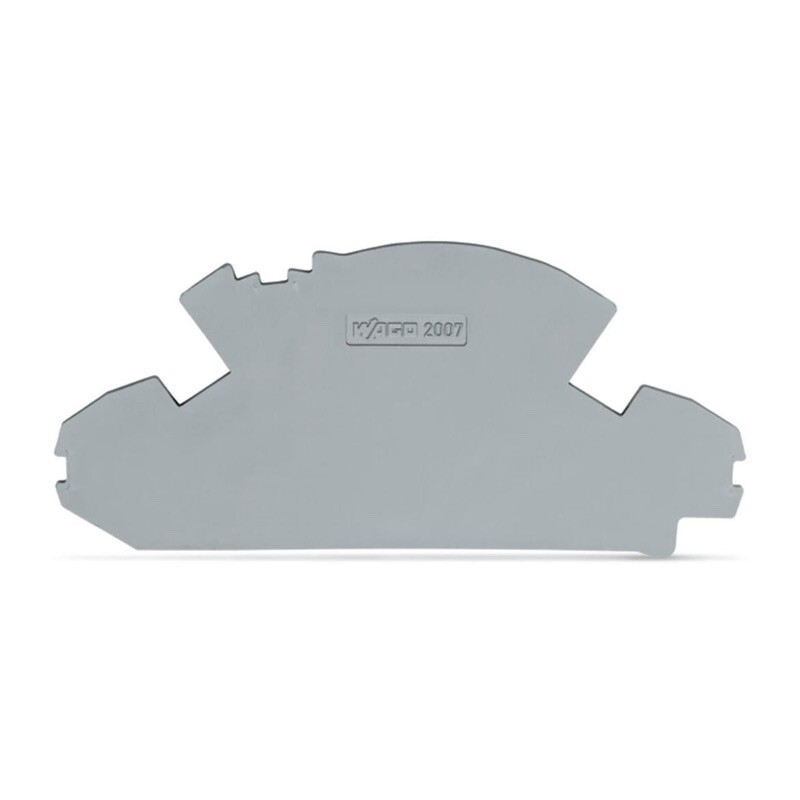 2007-8891 WAGO TOPJOB S End Plate 1.5mm Thick without Lock-out Seal Option Grey