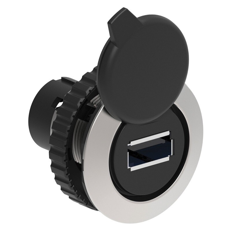 LPFD01 Lovato Communication Interface 30mm Platinum Series Flat Metal USB Interface Type 3.0 A/A Connection Type