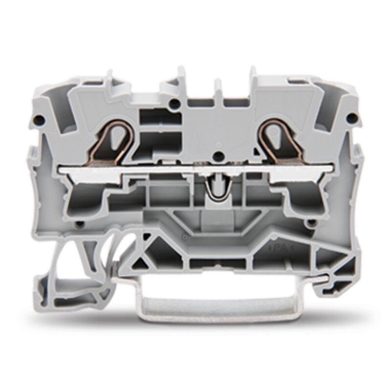 2004-1201 2-conductor Through Terminal Block 4mm2 Suitable for Ex e II Applications Side and Centre Marking