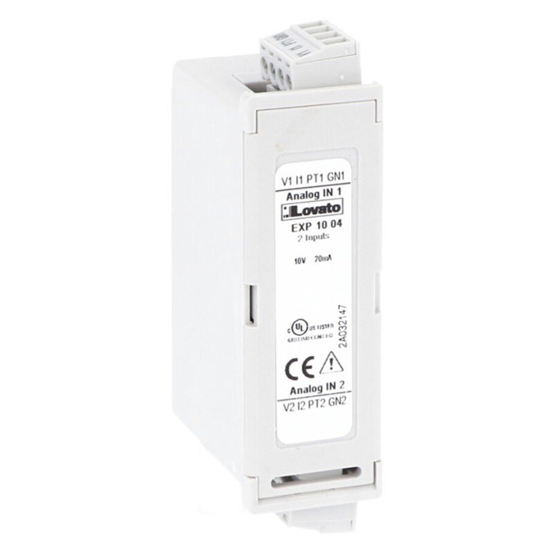 EXP1004 Lovato Expansion Module EXP Series for Flush Products 2 Analog Inputs Opto-isolated 0/4-20mA PT100 0-10V