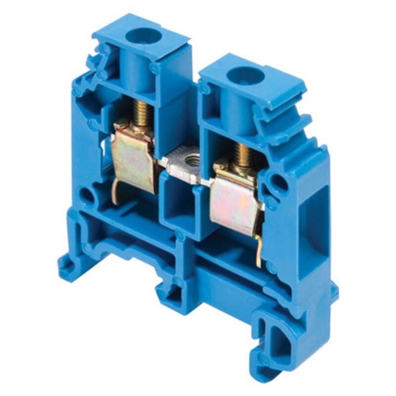 1SNA125118R1300 Entrelec SNA 6mm Blue DIN Rail Terminal for TS35 &amp; TS32 Rail Single Feed Through M6/8.N