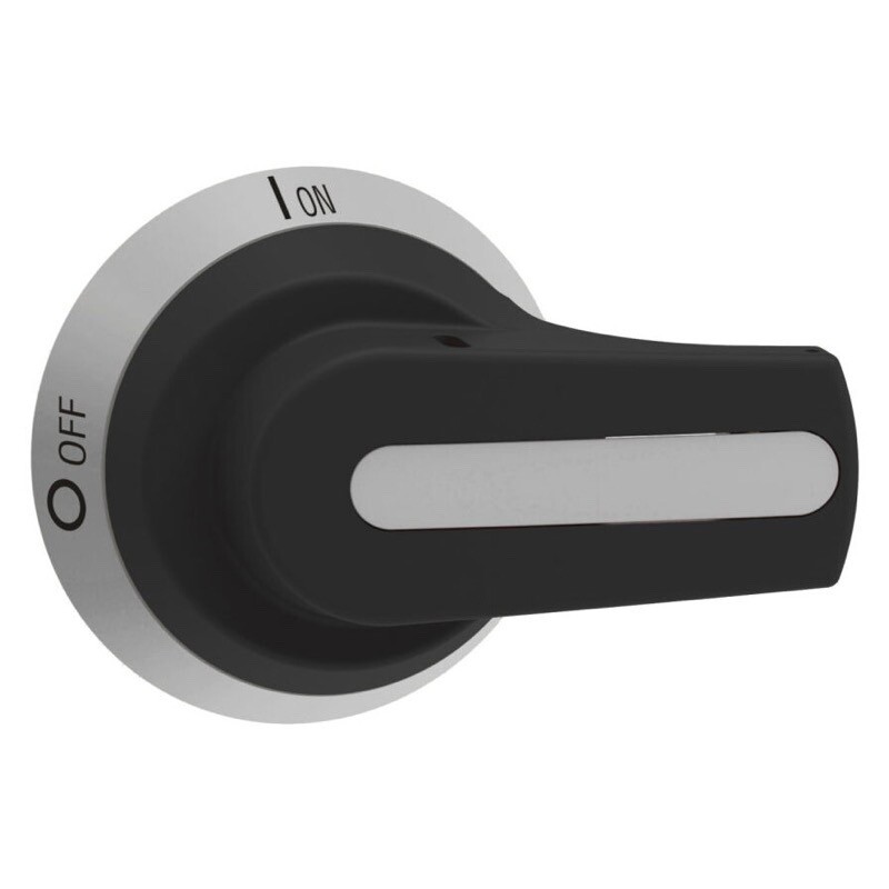 GAX66NB Lovato GA Padlockable Black Pistol Isolator Handle Screw Fix Defeatable