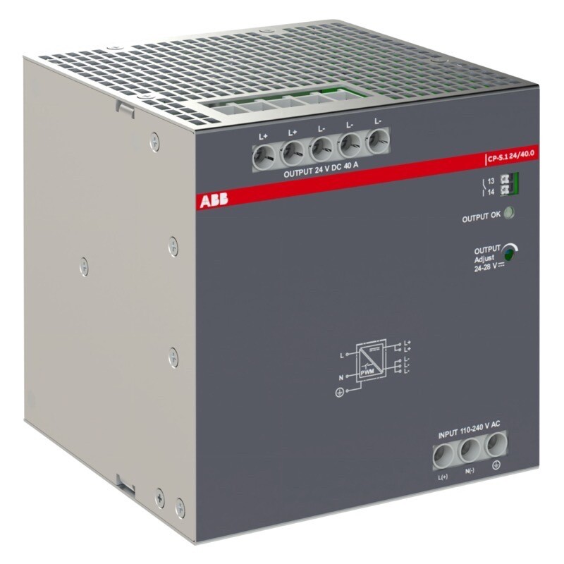1SVR320861R1000 In:110-240VABB CP-S.1 24/40.0 Power Supply In:110-240V AC/110-250VDC Out:DC 24V/40A