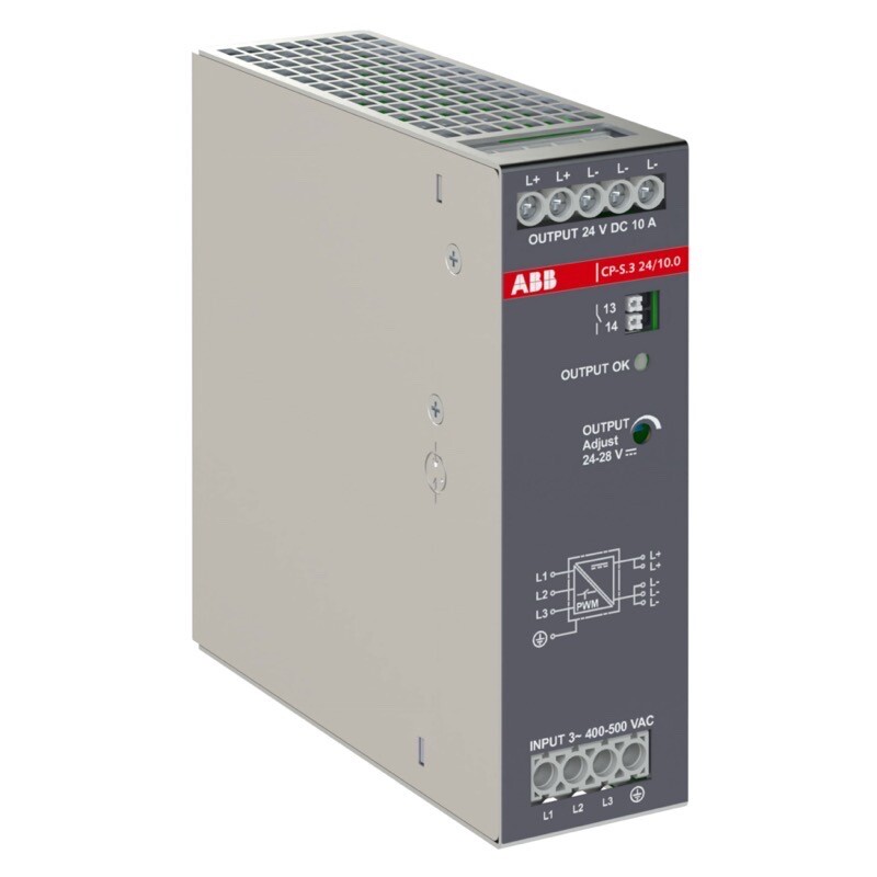 1SVR340667R1000 ABB CP-S.3 24/10.0 Power Supply In:3x400-500VAC Out:DC 24V/10A