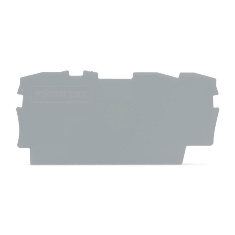 2002-1391 WAGO TOPJOB S Intermediate and End Plate 0.8mm Thick Grey