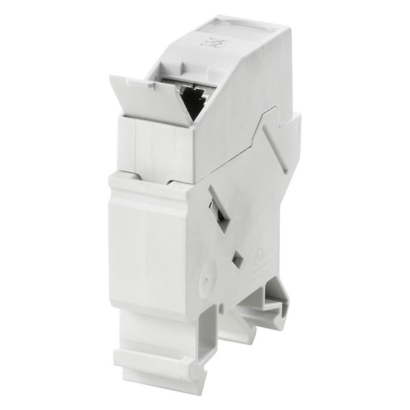8879050000 Weidmuller IE-XM-RJ45/RJ45 Mounting Rail Outlet RJ45-RJ45 Coupler IP20 Cat.6A / Class EA
