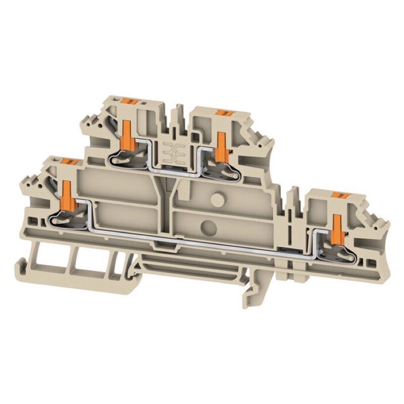 2847620000 Weidmuller AL2T 2.5 Multi-tier Modular Terminal PUSH IN Dark Beige 2.5mm2 800V