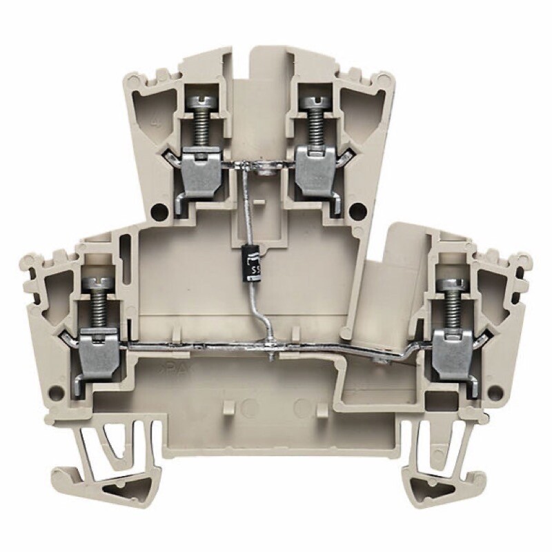 1023400000 Weidmuller WDK 2.5 1D A.1 Component Terminal Block Screw Connection Dark Beige 2.5mm 400V