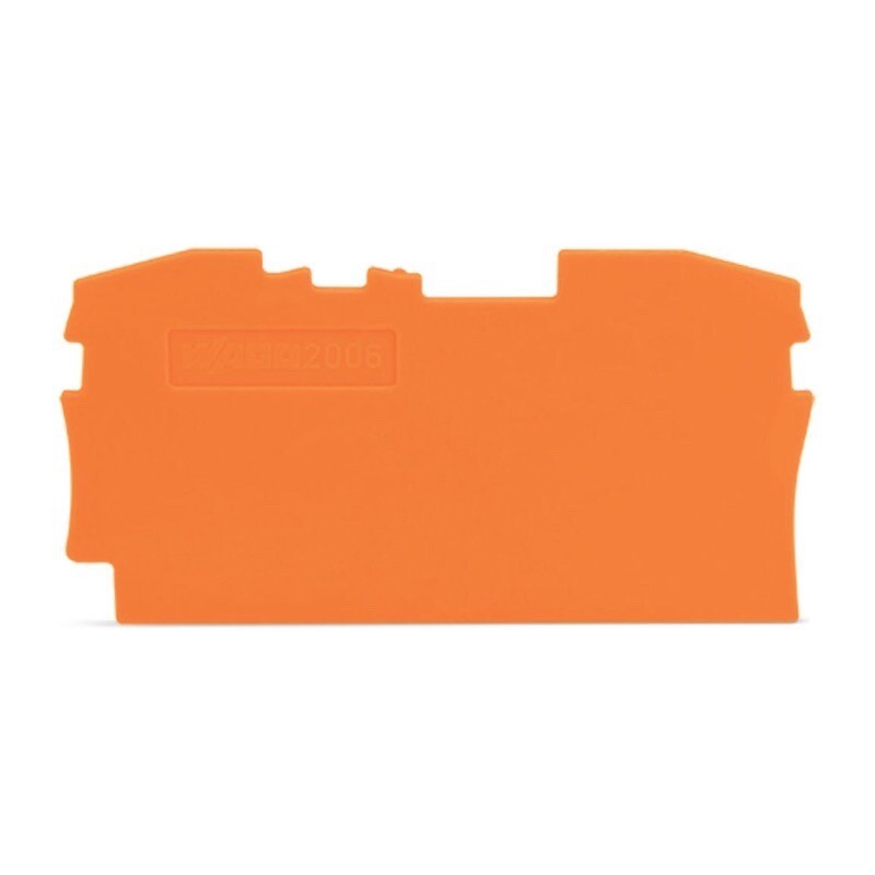 2006-1292 WAGO TOPJOB S Intermediate &amp; End Plate 1mm Thick Orange