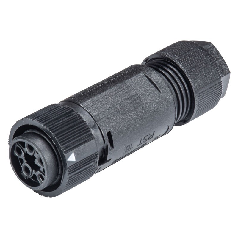46.051.4554.1 Wieland RST16I5/4S B1 ZT6 SW RST Mini 4 Pole Female Connector Suitable for Cable 7.1 - 13mm 16A