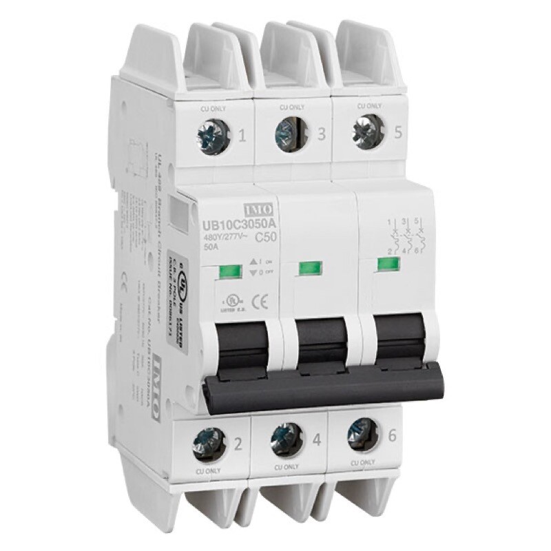 UB10C3004A IMO UB10 10kA UL489 MCB 3 Pole 4A C Curve