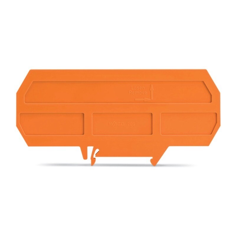 209-191 WAGO Separator for Ex e/Ex i Applications 3mm Thick 120mm Wide Orange