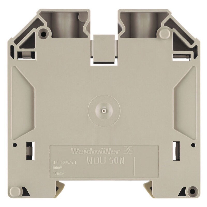 1820840000 Weidmuller W Series WDU 50N Feed-Through Connection Dark Beige 50mm2 150A 1000V Number of Connections: 2