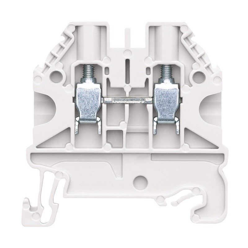 58.503.0055.2 Wieland selos WT 2.5mm White DIN Rail Terminal for TS35 Rail Single Feed Through WT2,5 WS