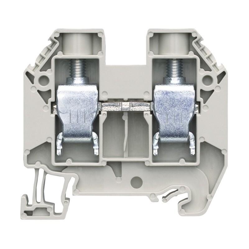 58.516.0055.0 Wieland selos WT 16mm Grey DIN Rail Terminal for TS35 Rail Single Feed Through WT16