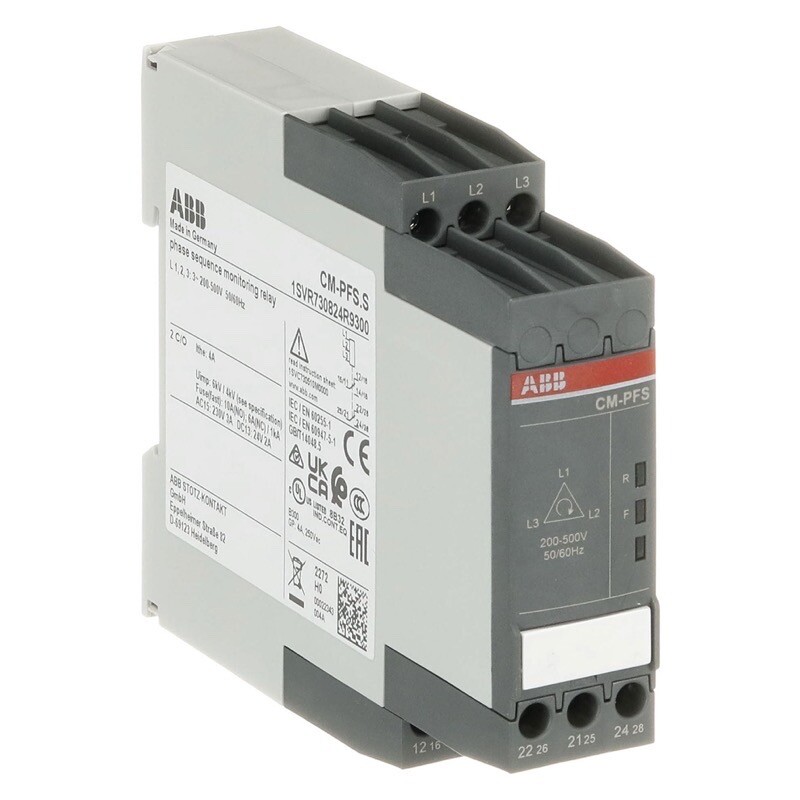 1SVR430824R9300 ABB CM-PFS.S Three-phase Monitoring Relay 2 C/O L1-L2-L3=200-500VAC 50/60Hz