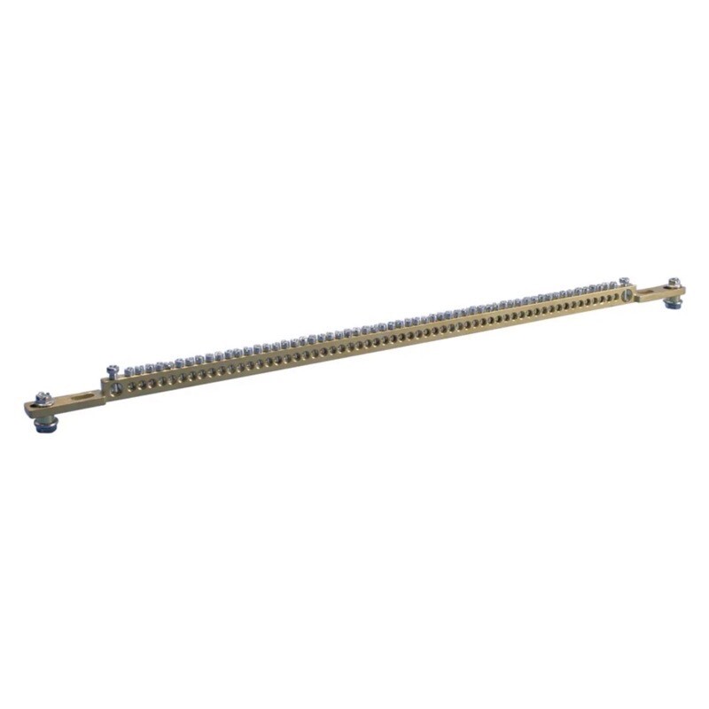 568660 nVent ERIFLEX EB-44 Earthing &amp; Neutral Busbar Brass 44 Connections