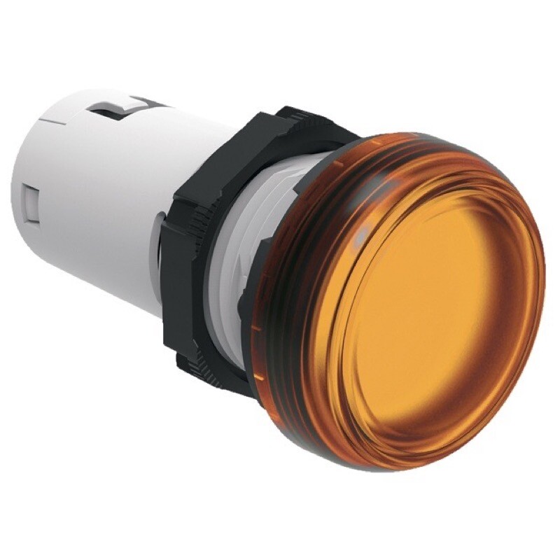 LPMLB1 Lovato Electric Platinum LED Pilot Lamp 24VAC/DC Orange Monoblock Style 22.5mm IP66, IP67, IP69K