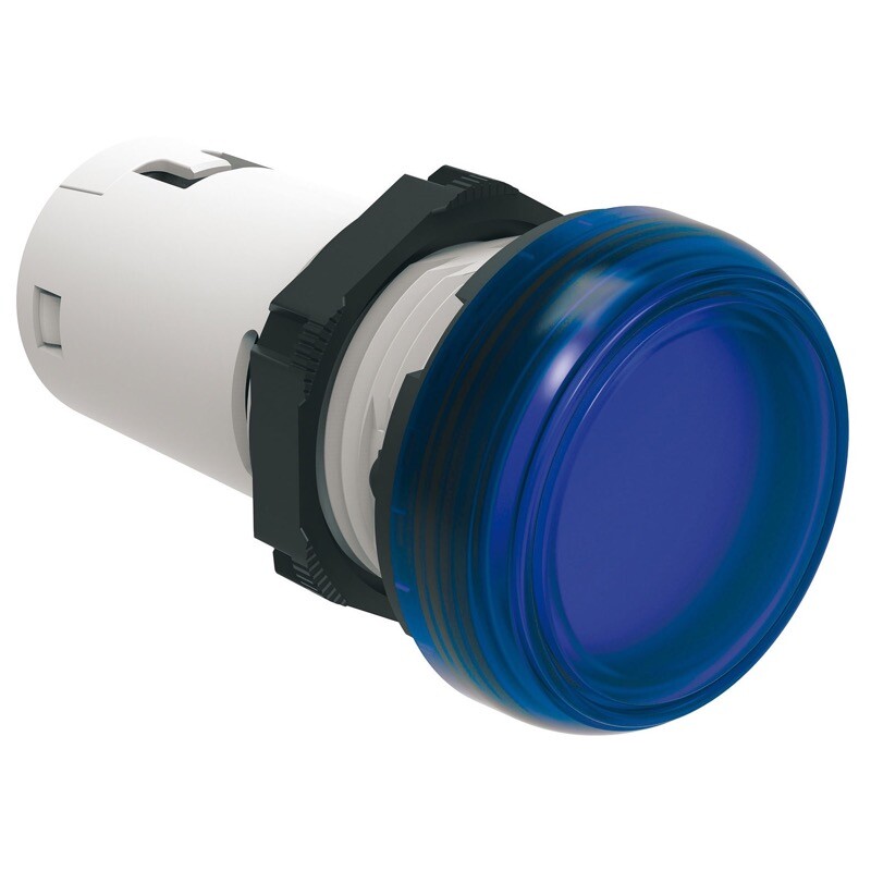 LPMLA6 Lovato Electric Platinum LED Pilot Lamp 12VAC/DC Blue Monoblock Style 22.5mm IP66, IP67, IP69K