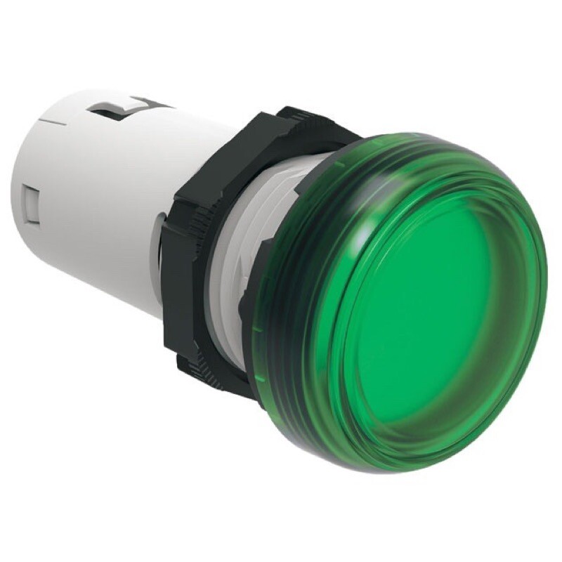 LPMLA3 Lovato Electric Platinum LED Pilot Lamp 12VAC/DC Green Monoblock Style 22.5mm IP66, IP67, IP69K