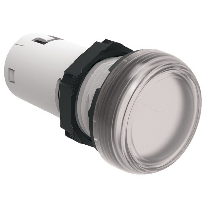 LPMLA7 Lovato Electric Platinum LED Pilot Lamp 12VAC/DC White Monoblock Style 22.5mm IP66, IP67, IP69K