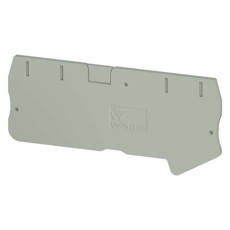 0D.203.2255.0 Wieland selos APWTPN 2,5 D2/2 End Plate Grey