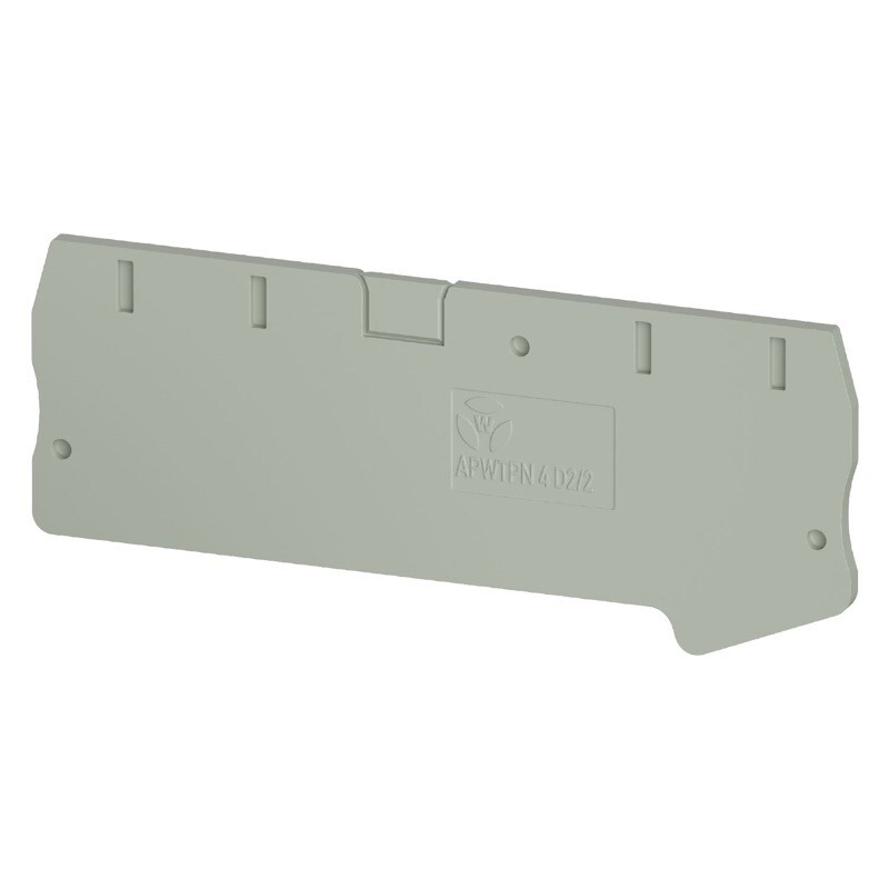 0D.204.2255.0 Wieland selos APWTPN 4 D2/2 End Plate Grey