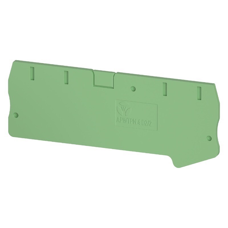 0D.204.2255.7 Wieland selos APWTPN 4 D2/2 GN End Plate Green