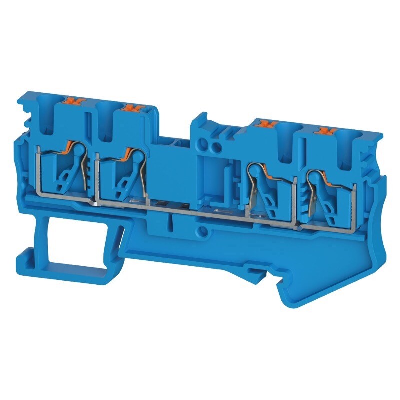 5D.203.5155.6 Wieland selos WTPN 2.5 D2/2 BL Feed-through Terminal Blue
