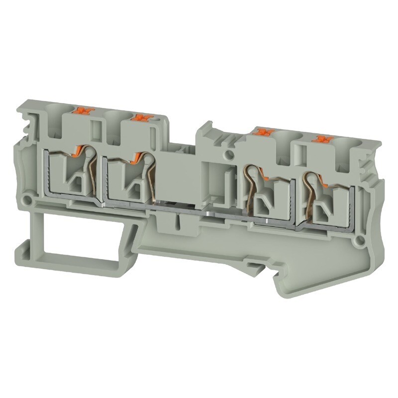 5D.204.5155.0 Wieland selos WTPN 4 D2/2 Feed-through Terminal Grey