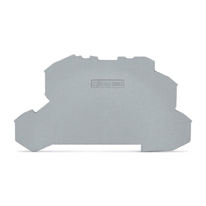 2002-2691 WAGO Intermediate and End Plate 1mm Thick Grey