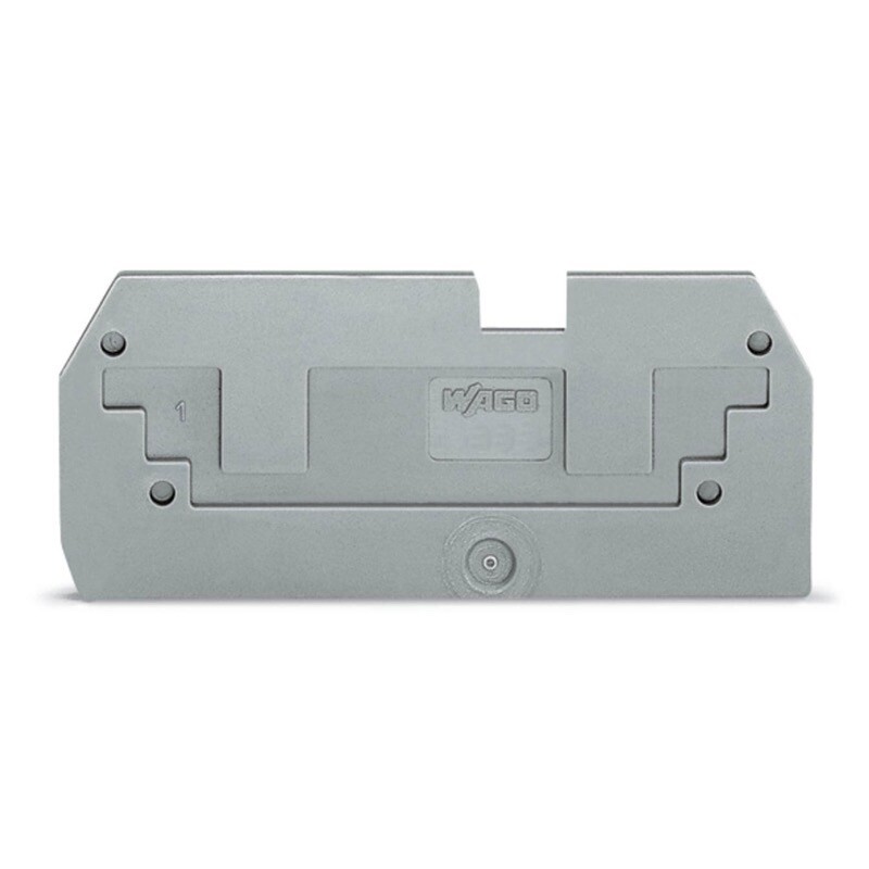 284-357 WAGO TOPJOB S Step-down Cover Plate 1mm Thick for 2-conductor 284-901 Terminal Blocks Grey
