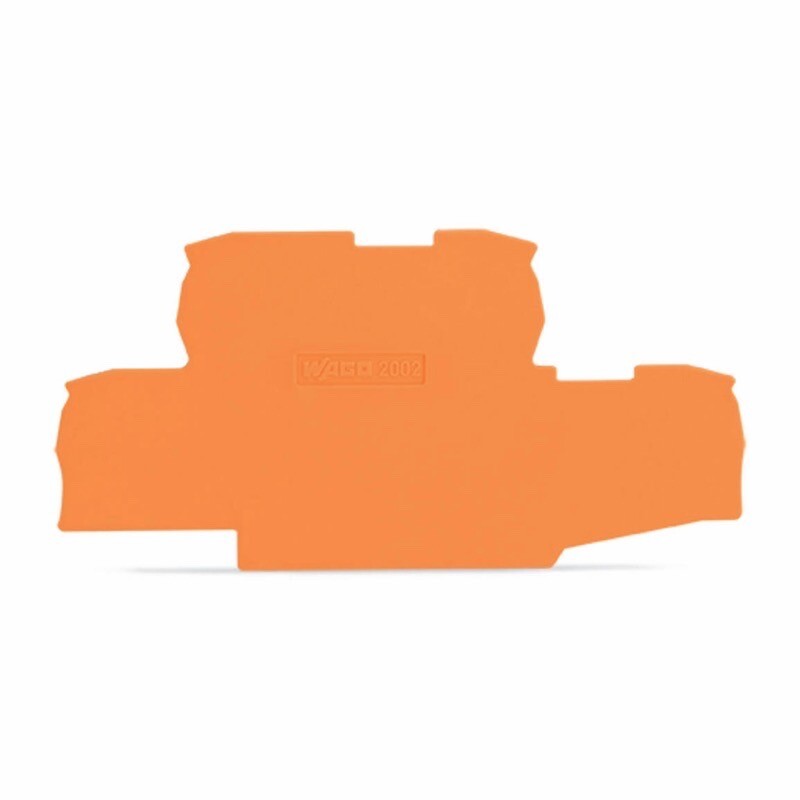 2002-2792 WAGO TOPJOB S End Plate 0.8mm Thick Orange
