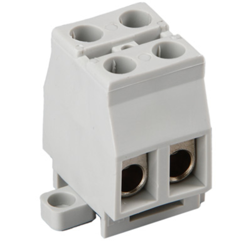 KR10021 Ensto Clampo Compact 2 Pole Terminal Block 16mm 750V Fits onto TS15 DIN Rail