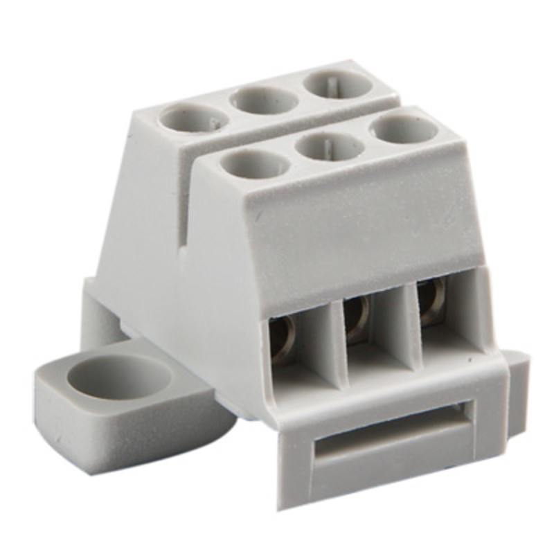 KR5031 Ensto Clampo Compact 3 Pole Terminal Block 1.5mm 450V Fits onto TS15 DIN Rail