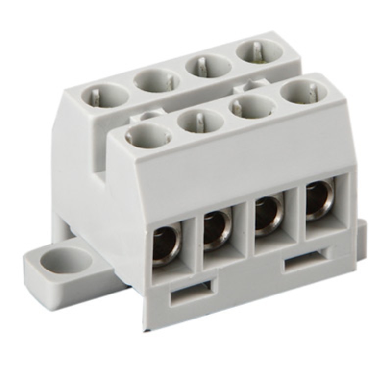 KR8041 Ensto Clampo Compact 4 Pole Terminal Block 6mm 750V Fits onto TS15 DIN Rail