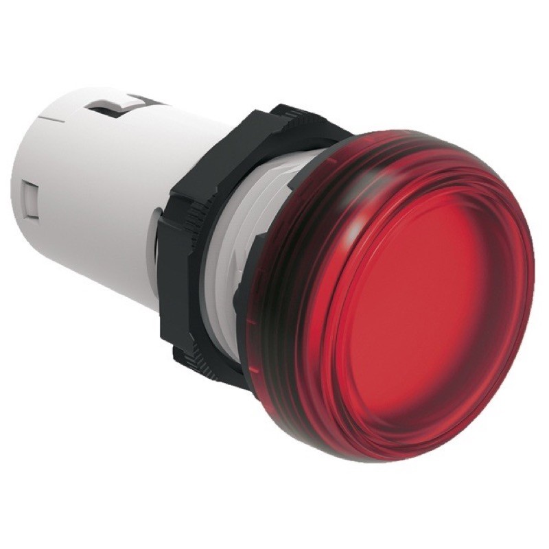 LPMLA4 Lovato Electric Platinum LED Pilot Lamp 12VAC/DC Red Monoblock Style 22.5mm IP66, IP67, IP69K