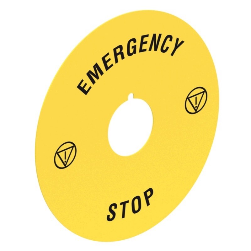 LPXAU113 Lovato Electric Platinum Emergency Stop Legend 90mm