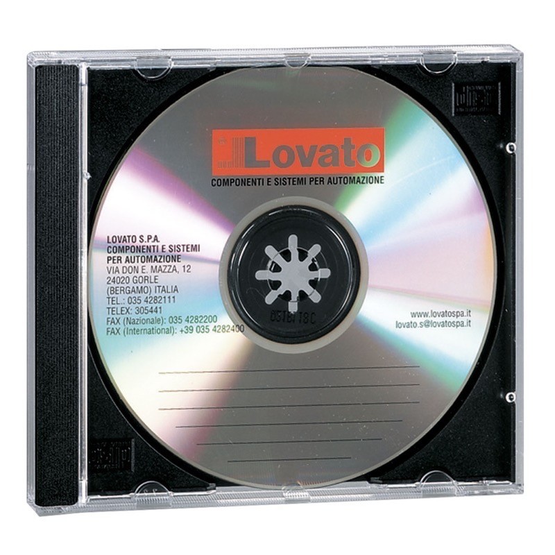 LRHSW01CD Lovato CD-ROM with LRHSW Software Valid for 1 Station