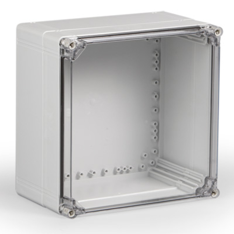 Ensto Cubo O Polycarbonate 300 X 300 X 187mmD Enclosure Clear Lid IP66 67 Ensto Cubo O Polycarbonate 300 X 300 X 187mmD Enclosure Clear Lid IP66 67