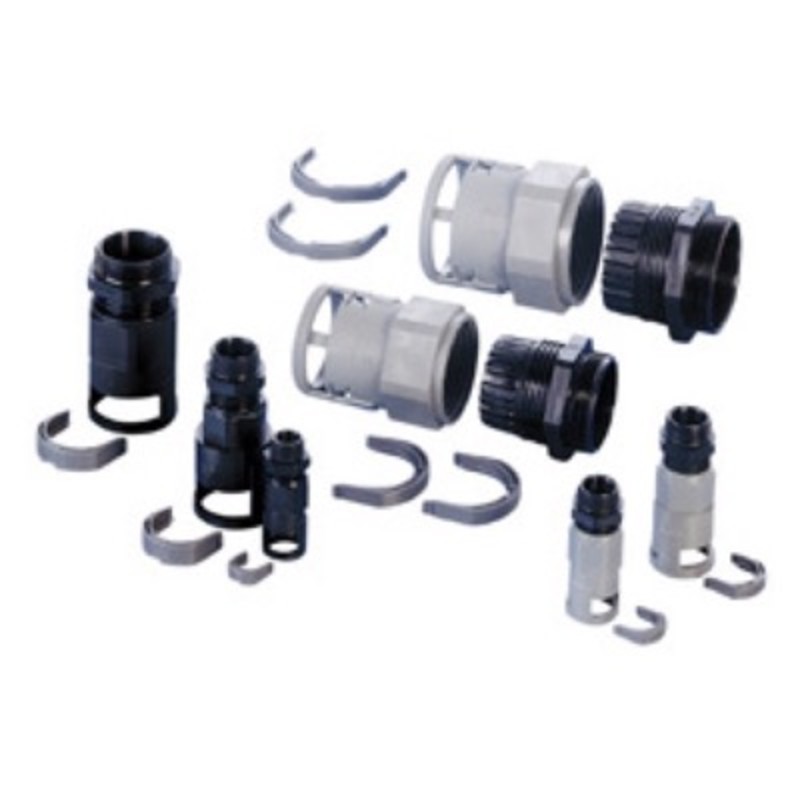 BVNZ-M638S PMA VNZ Black Straight Fitting for PACOF50 Conduit with 63mm Male Thread IP68 Strain Relief