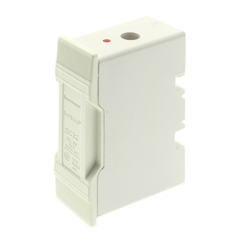Eaton Bussmann Safeclip Fuse Holder 32A White for BS88 F1 Fuse or