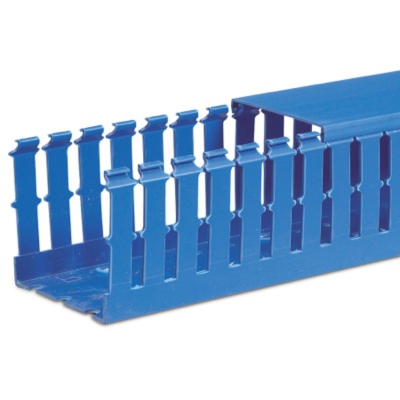 T1-25X30BL IBOCO T1 Standard Slot Panel Trunking 25W x 30H Blue RAL5015 Contains 36 x 2M = 72M B00278