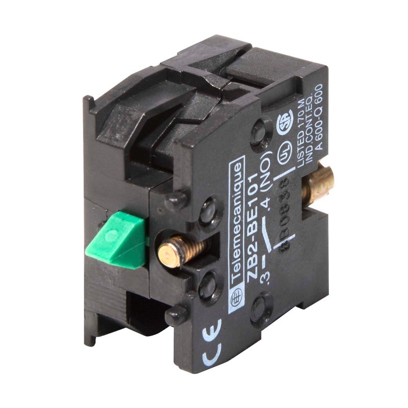 ZB2BE101 Schneider Harmony XAC Normally Open Contact Block for XAC Front Mounted Actuators