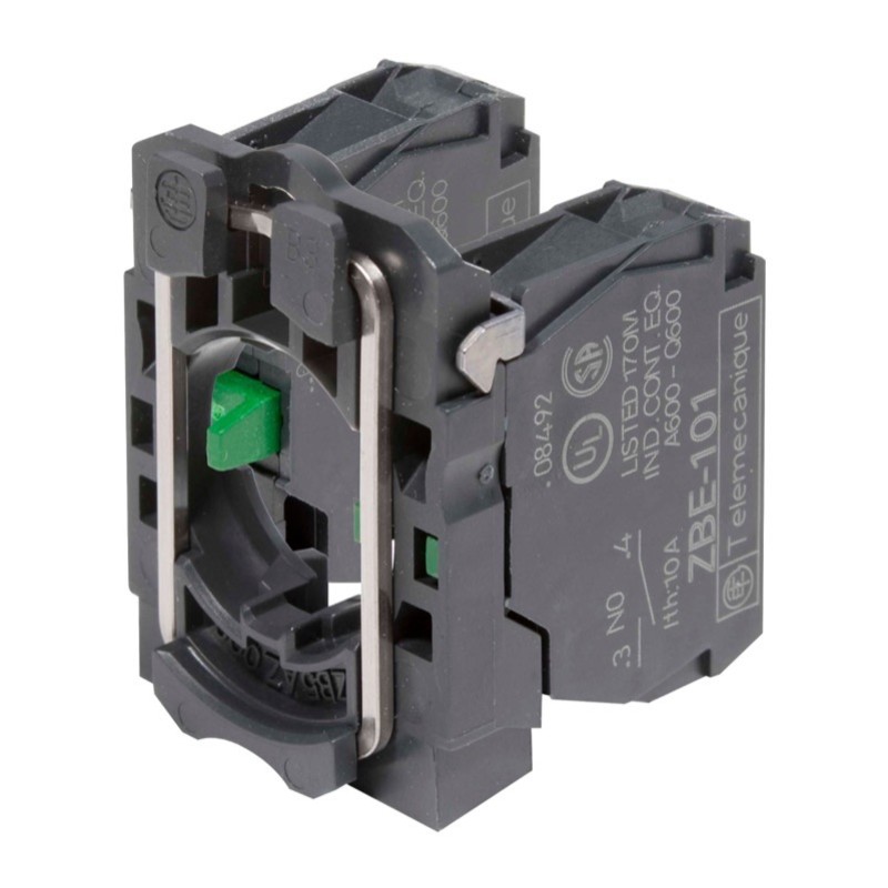 Schneider Harmony XB5 2 x Normally Open Contact Block with Fixing