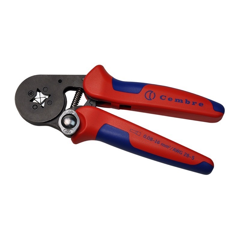 ZKE616 CEMBRE Single Aperature Ratchet Tool for Bootlace Ferrules 0.08 - 16mm Side Insertion